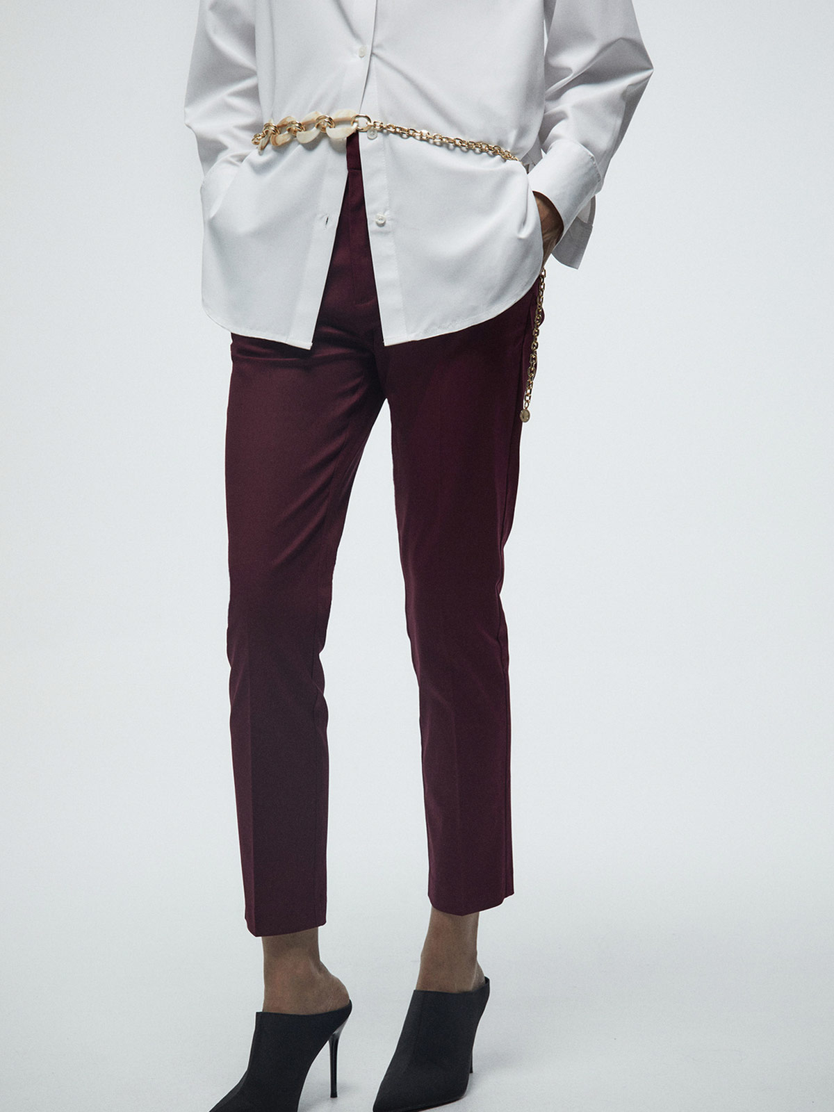 PANTALÓN MUJER SFERA ALGODÓN BÁSICO SATINADO - 2