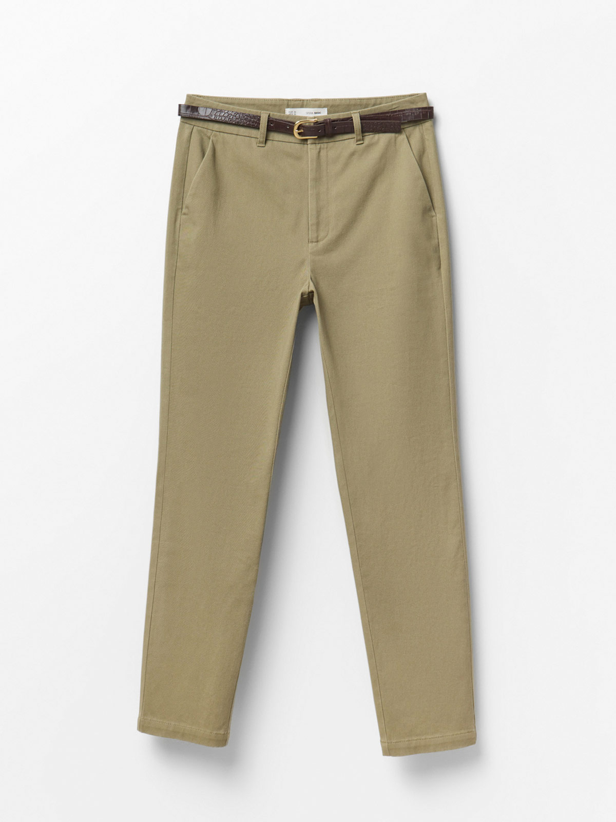 PANTALÓN MUJER SFERA ALGODÓN CINTURÓN - 5