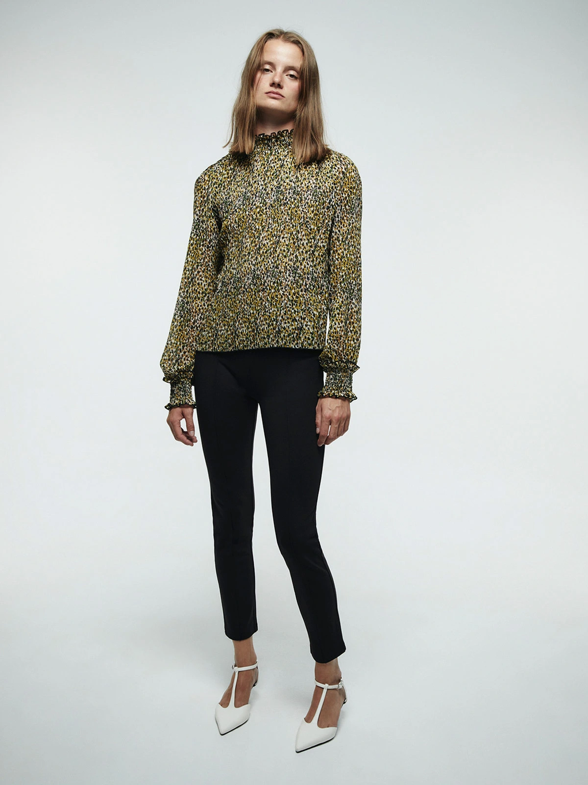 SFERA BLUSA MUJER SFERA MANGA LARGA PLISADA