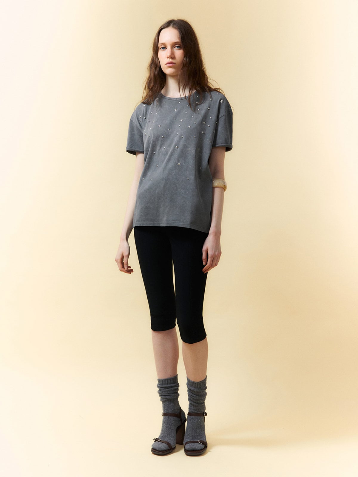 POLERA MUJER SFERA ALGODÓN MANGA CORTA - 1