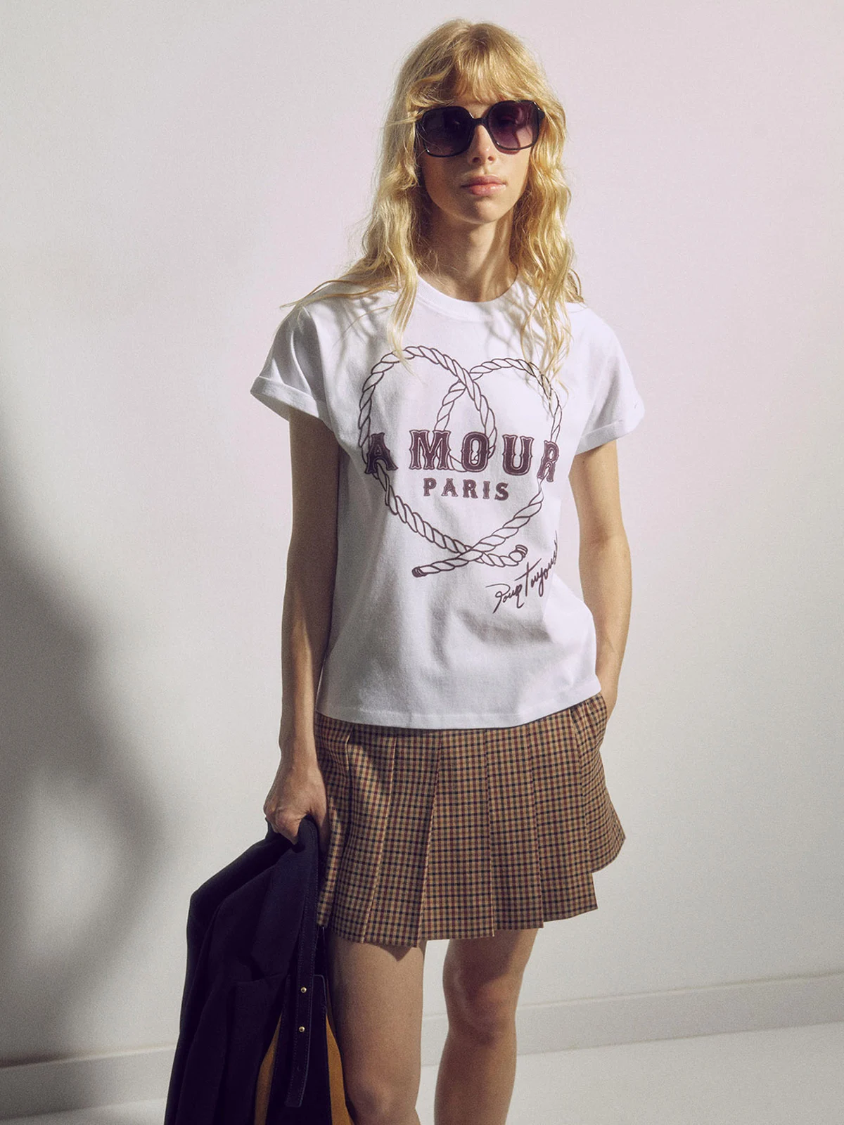 POLERA MUJER SFERA ALGODÓN MANGA CORTA PRINT BÁSICA - 3