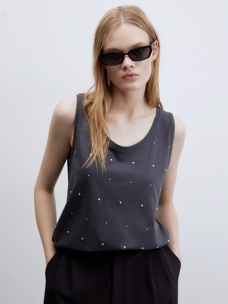 POLERA MUJER SFERA ALGODÓN SIN MANGAS - 2