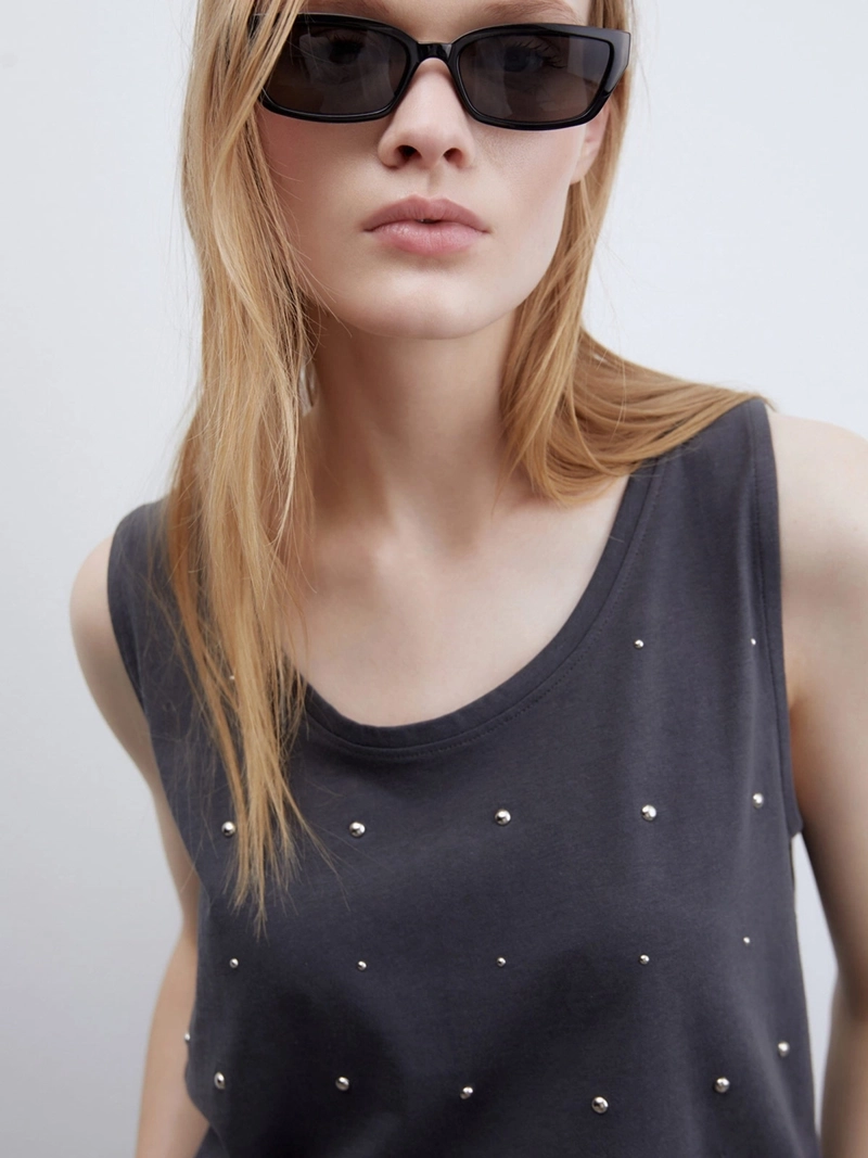 POLERA MUJER SFERA ALGODÓN SIN MANGAS - 5