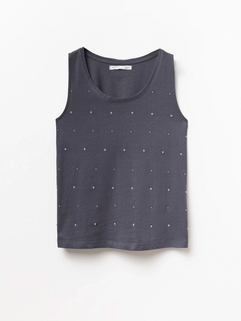 POLERA MUJER SFERA ALGODÓN SIN MANGAS - 6