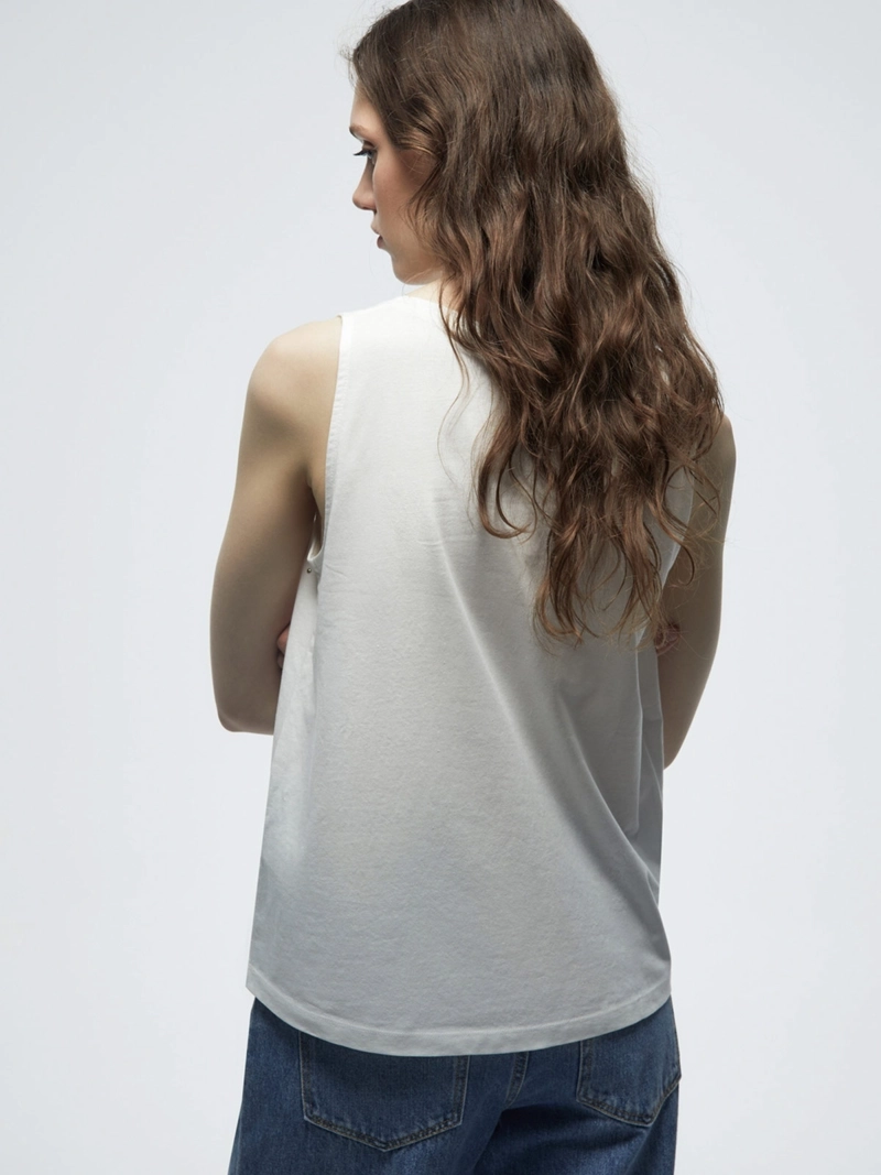 POLERA MUJER SFERA ALGODÓN SIN MANGAS - 2