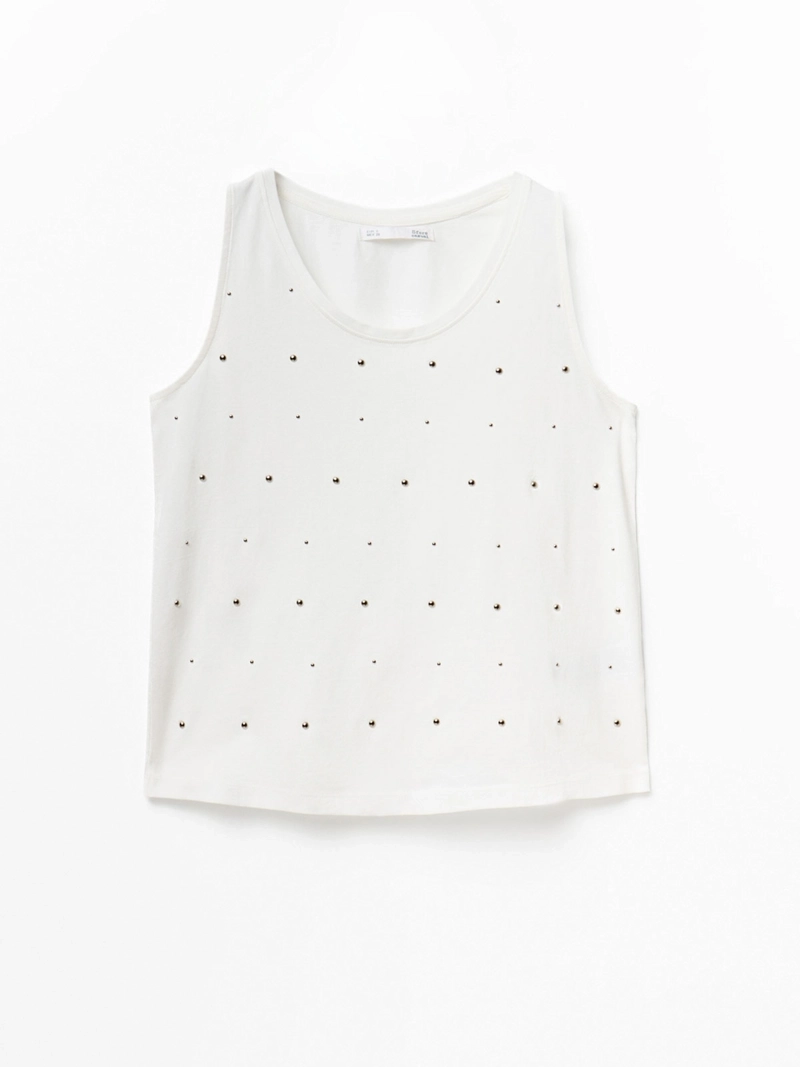 POLERA MUJER SFERA ALGODÓN SIN MANGAS - 4