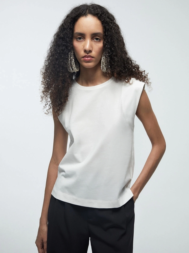 POLERA MUJER SFERA ALGODÓN SIN MANGAS - 2