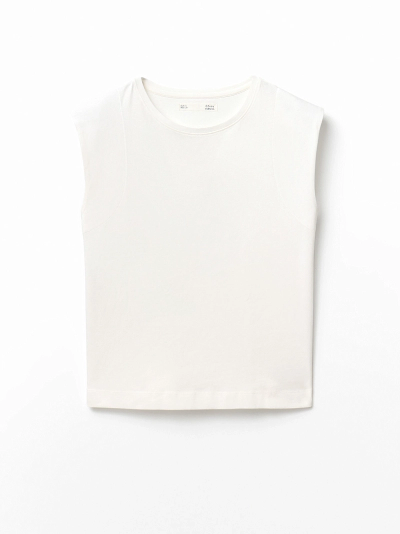 POLERA MUJER SFERA ALGODÓN SIN MANGAS - 4