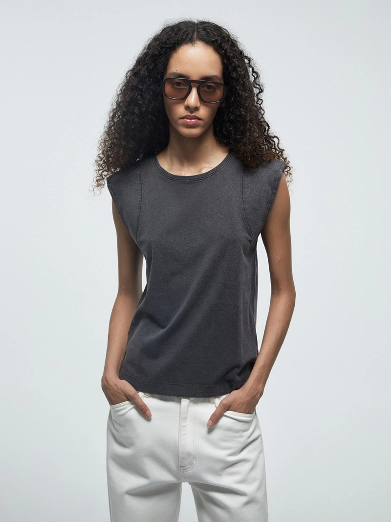 POLERA MUJER SFERA ALGODÓN SIN MANGAS - 1