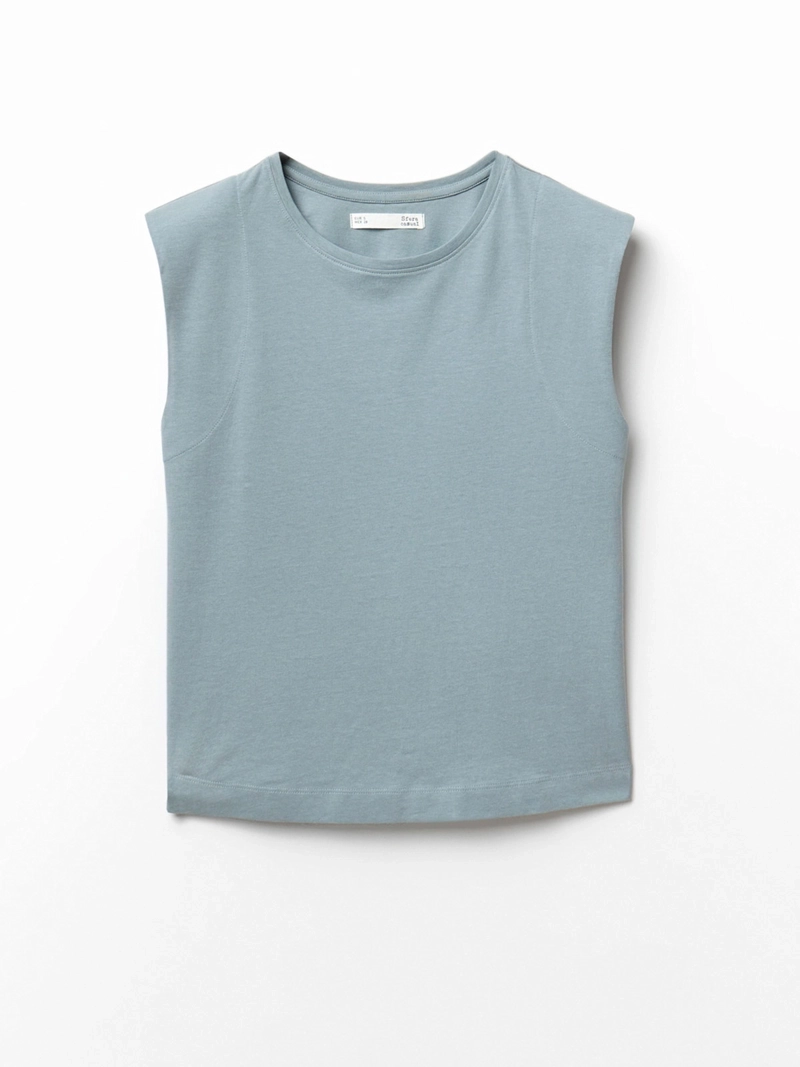 POLERA MUJER SFERA ALGODÓN SIN MANGAS - 3