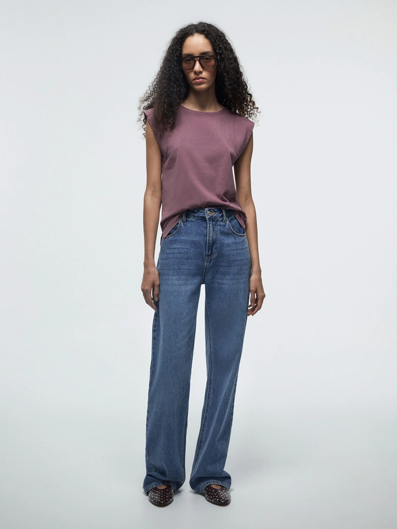 POLERA MUJER SFERA ALGODÓN SIN MANGAS - 1