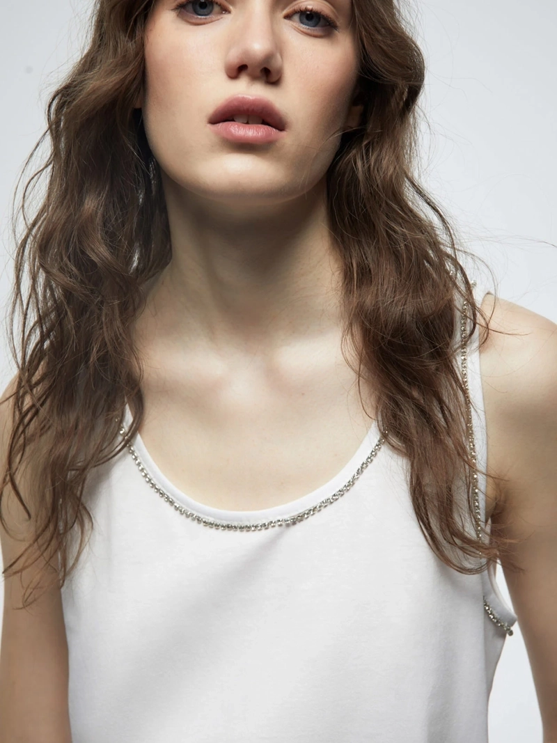 POLERA MUJER SFERA ALGODÓN SIN MANGAS - 3
