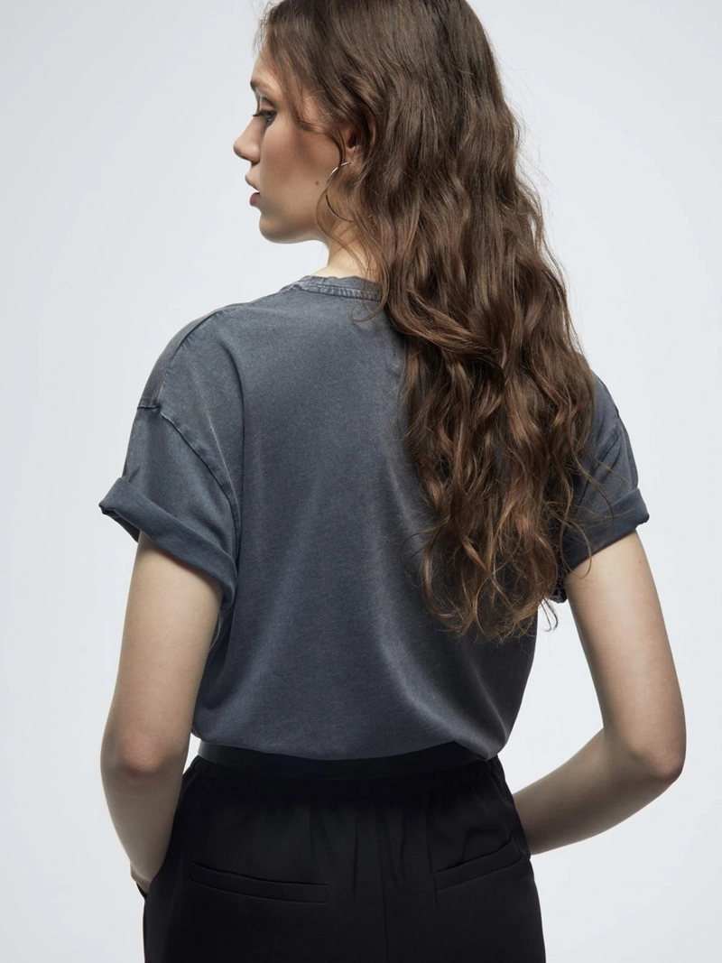POLERA MUJER SFERA ALGODÓN MANGA CORTA - 2