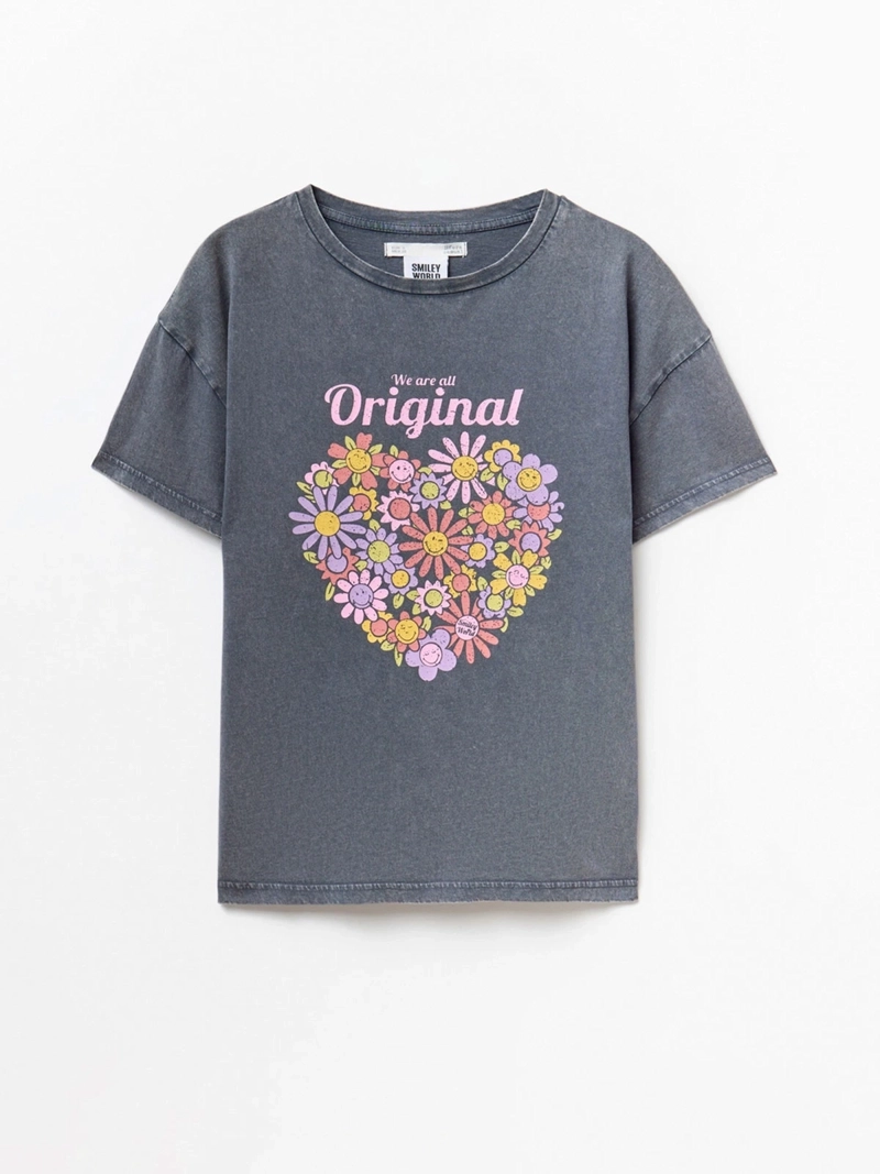 POLERA MUJER SFERA ALGODÓN MANGA CORTA - 6