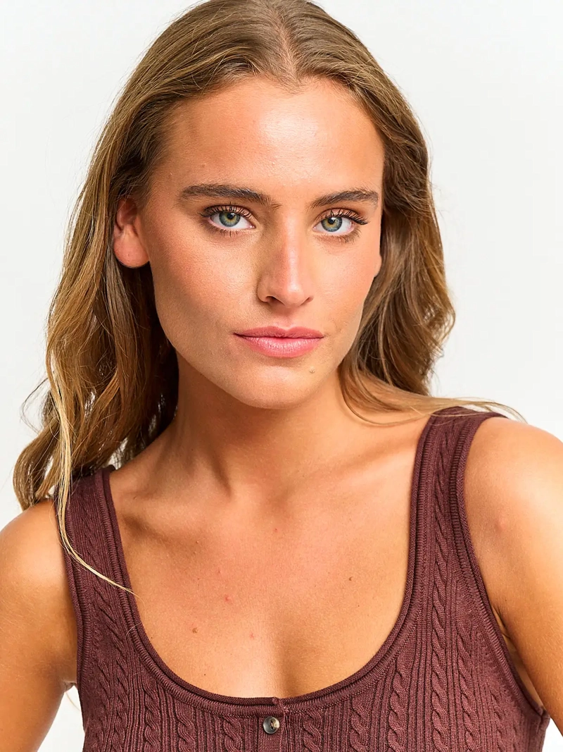 POLERA MUJER INDEX SIN MANGAS TEJIDO - 3