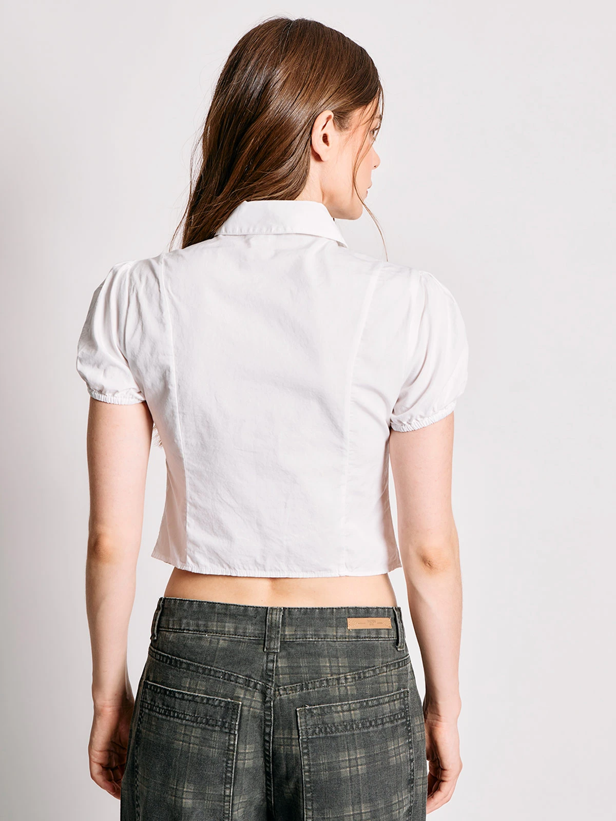 BLUSA MUJER INDEX ALGODÓN MANGA CORTA AGLOBADA - 3