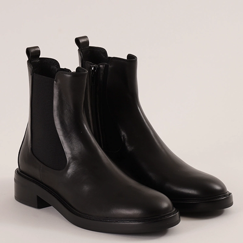 BOTINES MUJER JEFFREY CAMPBELL NEGRO FOGHORN CUERO - 5