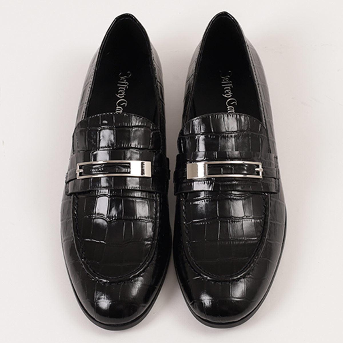 MOCASÍN MUJER JEFFREY CAMPBELL CUERO NEGRO LOAFED - 5