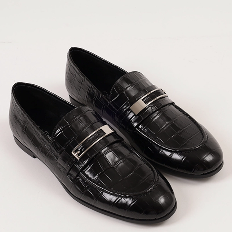 MOCASÍN MUJER JEFFREY CAMPBELL CUERO NEGRO LOAFED - 2