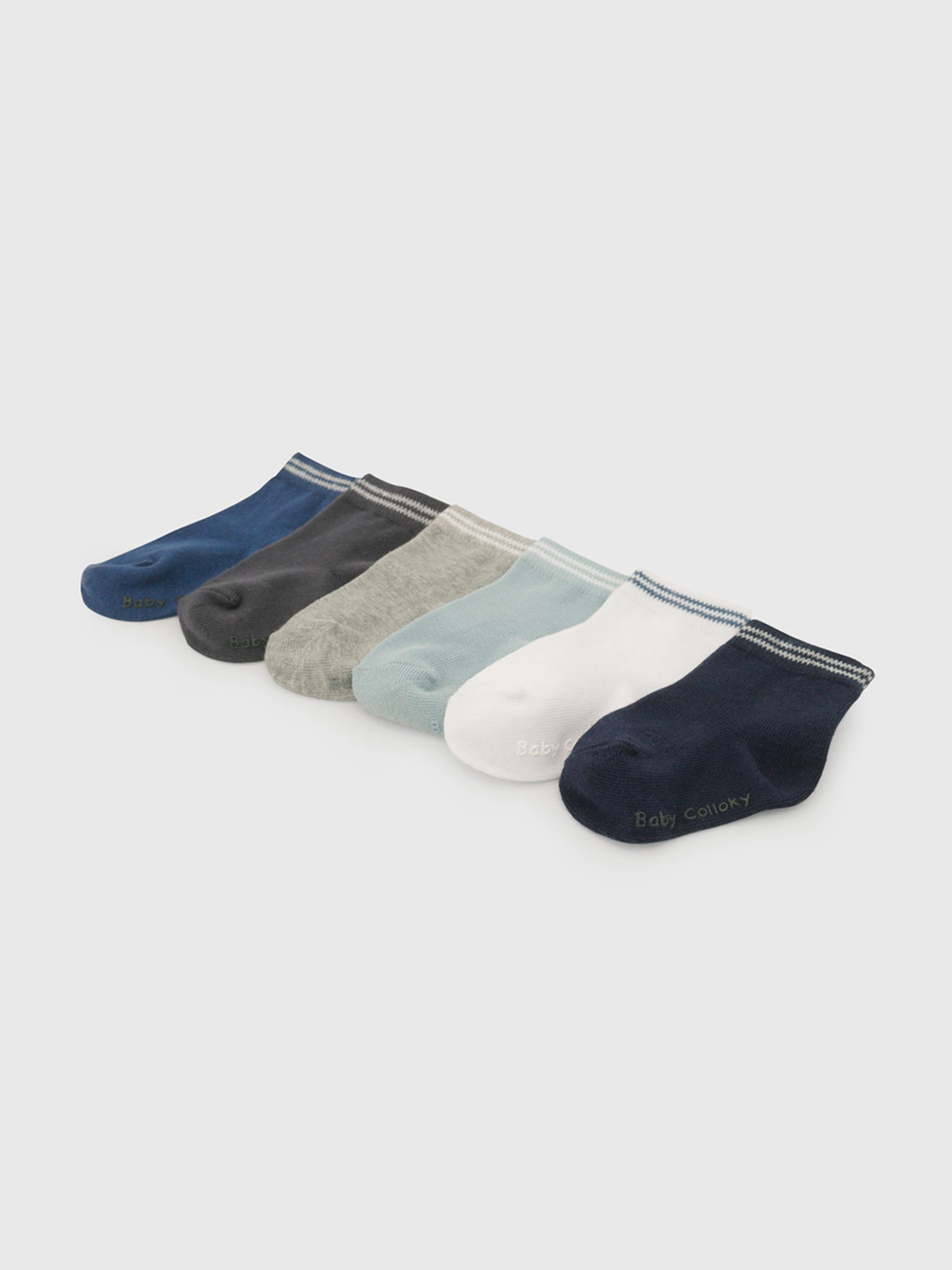 PACK X6 CALCETINES NIÑO COLLOKY LINE - 2
