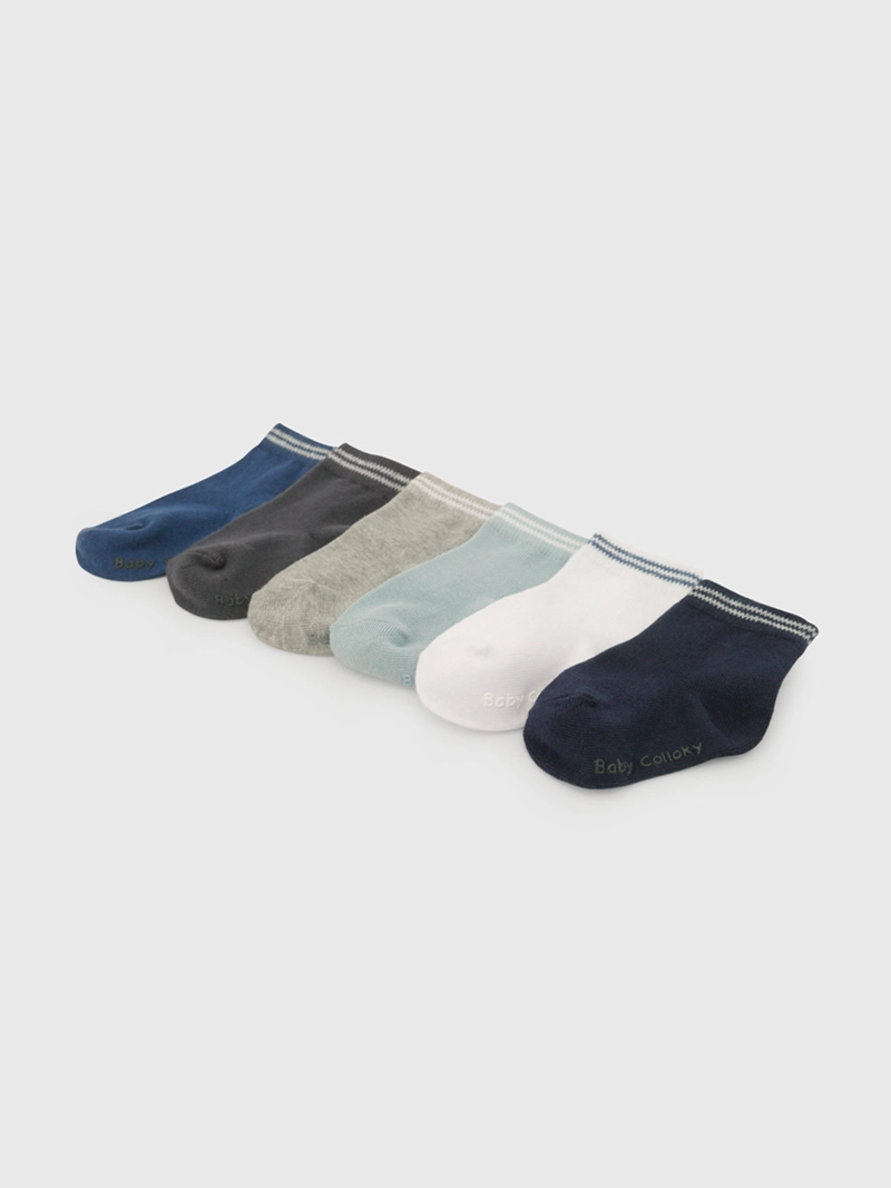 PACK X6 CALCETINES NIÑO COLLOKY LINE - 2