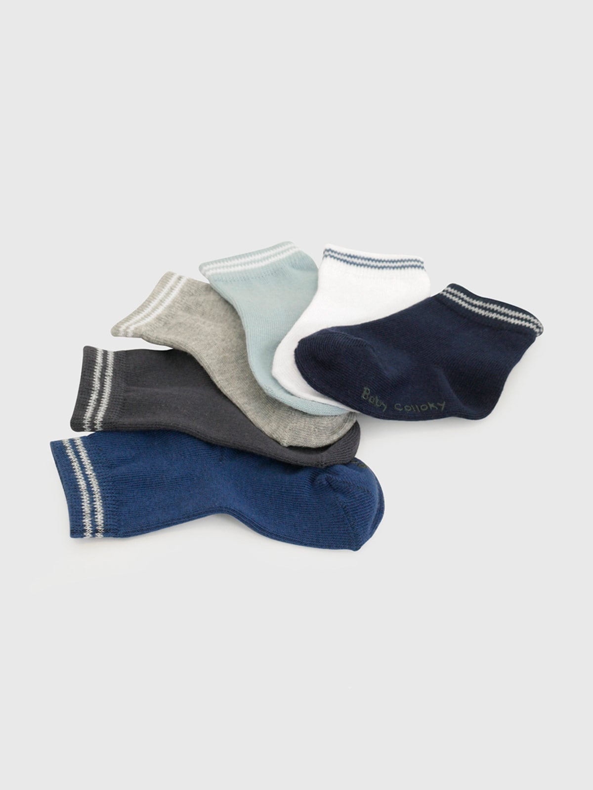 PACK X6 CALCETINES NIÑO COLLOKY LINE - 3