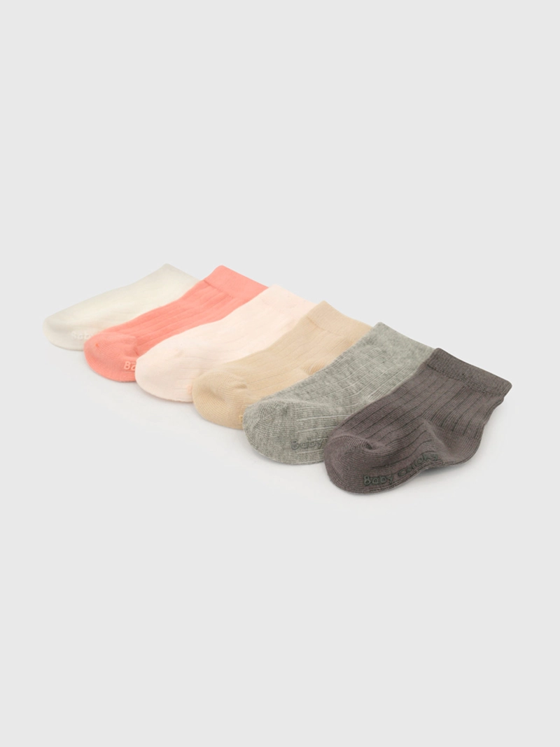 PACK X6 CALCETINES NIÑA COLLOKY LISO - 2