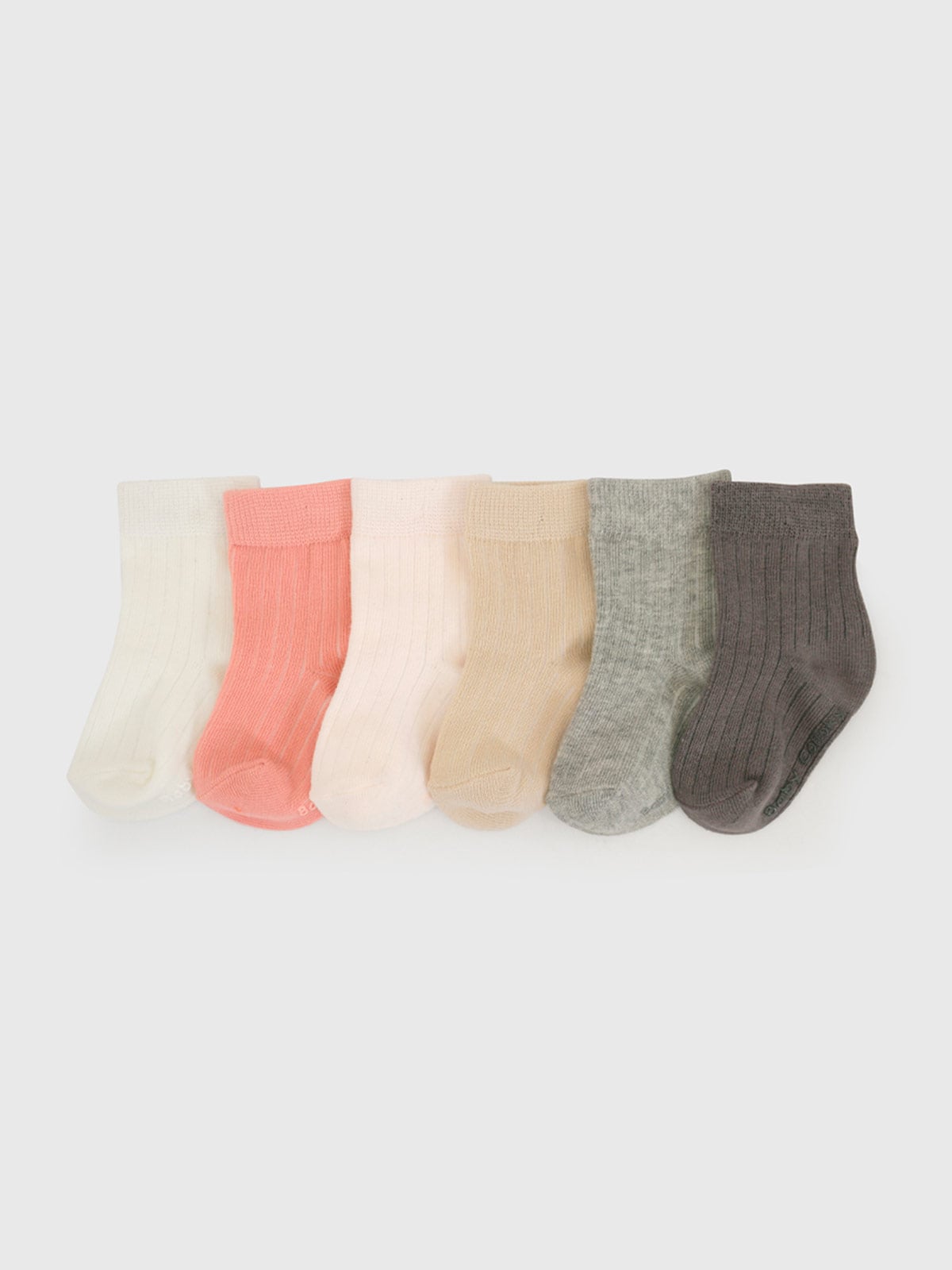 PACK X6 CALCETINES NIÑA COLLOKY LISO