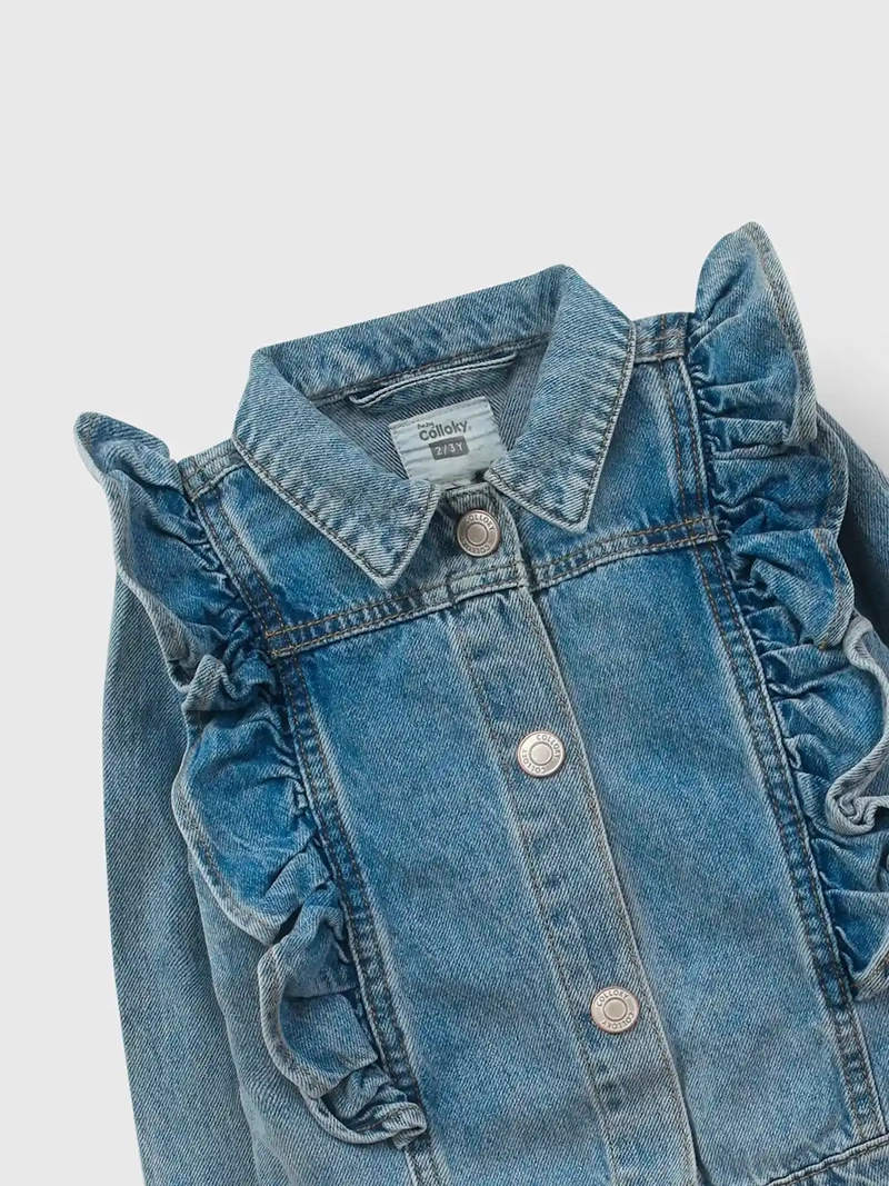 CHAQUETA NIÑA COLLOKY ALGODÓN DENIM - 3