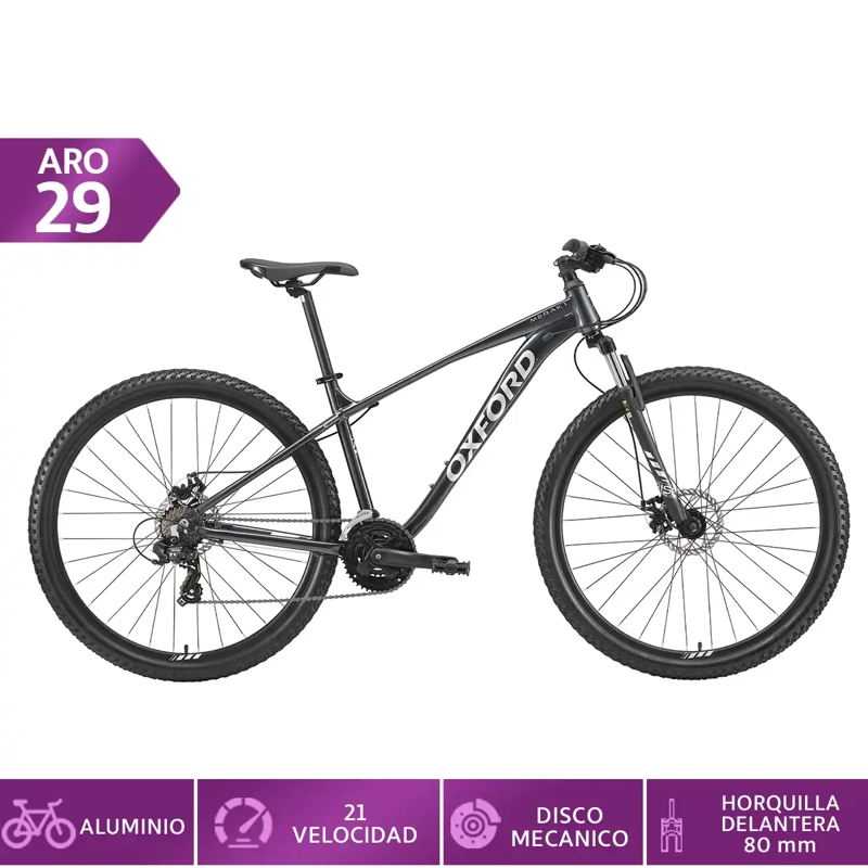 BICICLETA MOUNTAIN BIKE OXFORD MERAK 1 21V M ARO 29 - 1
