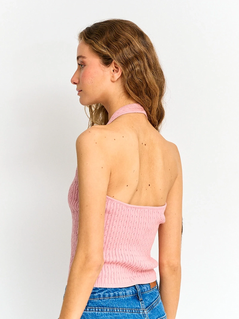 POLERA MUJER INDEX ALGODÓN SIN MANGAS TEJIDO - 2