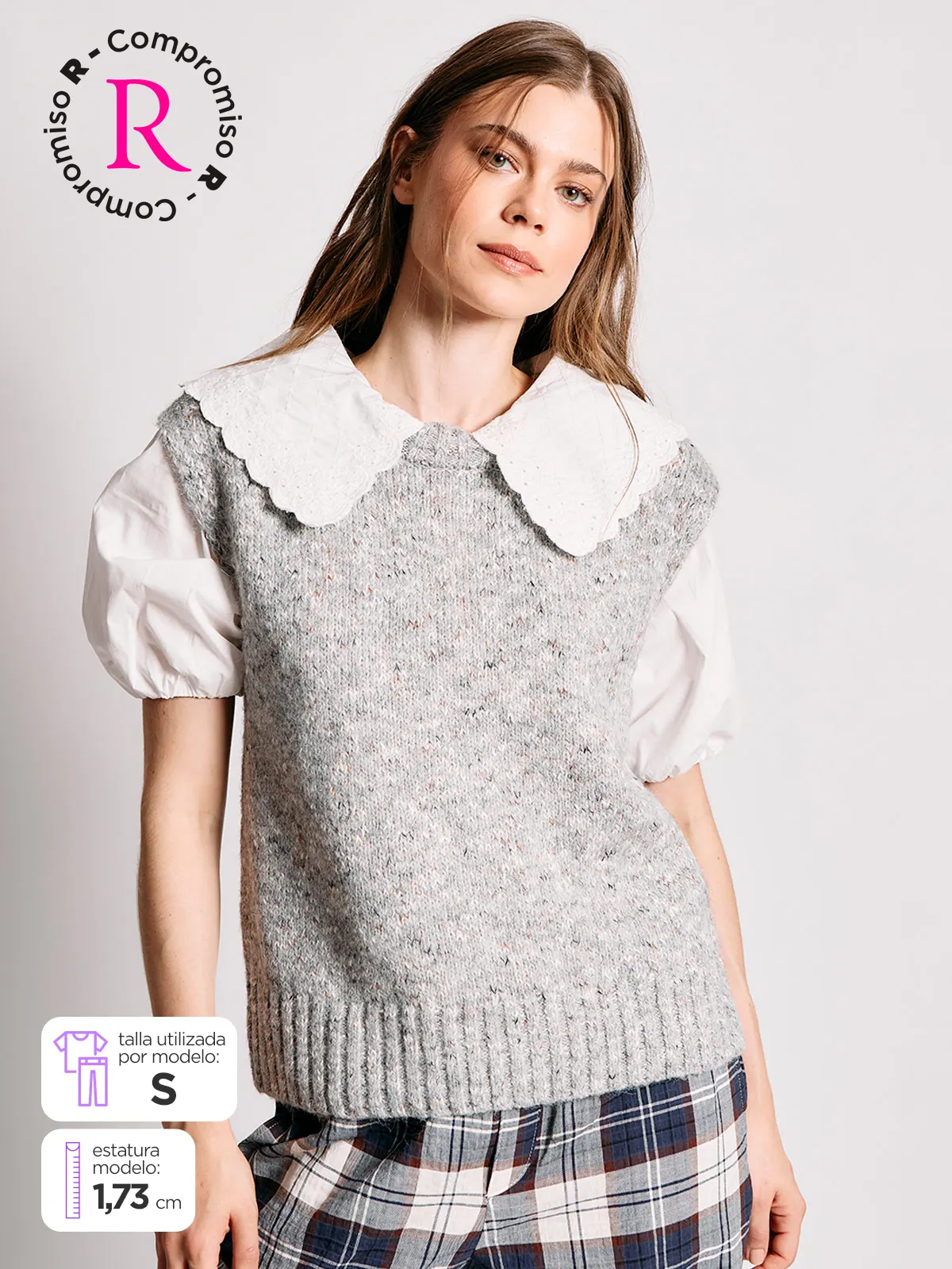 SWEATER MUJER INDEX SIN MANGAS - 2