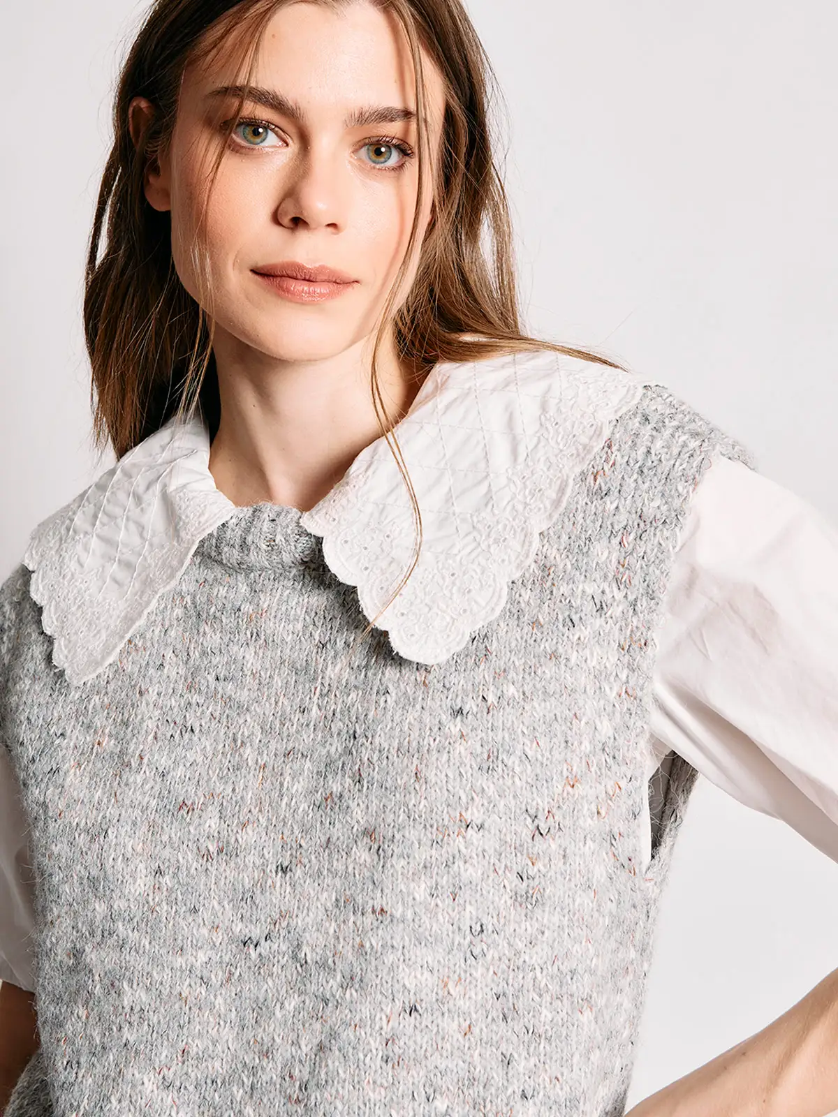 SWEATER MUJER INDEX SIN MANGAS - 4