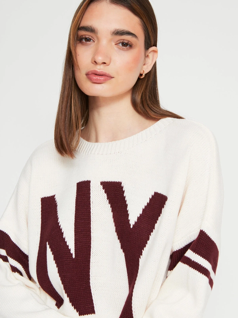 SWEATER MUJER INDEX MANGA LARGA BÁSICO - 3