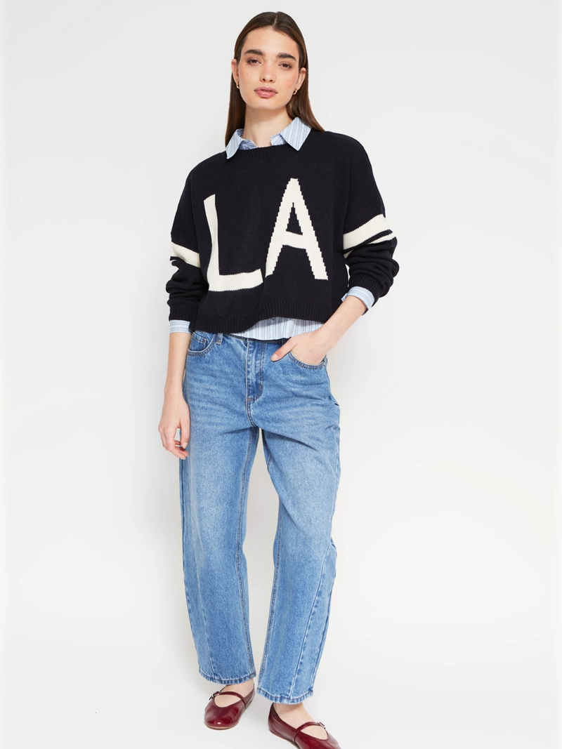 SWEATER MUJER INDEX MANGA LARGA BÁSICO - 4