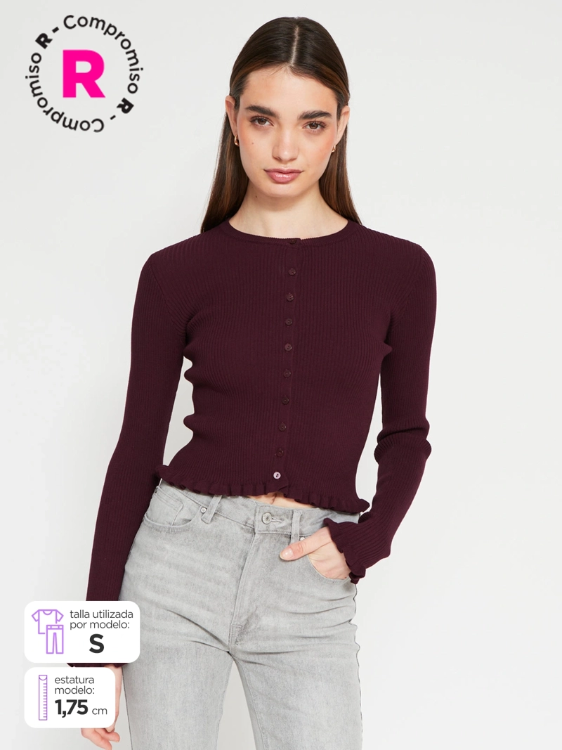 CARDIGAN MUJER INDEX BOTONES - 1