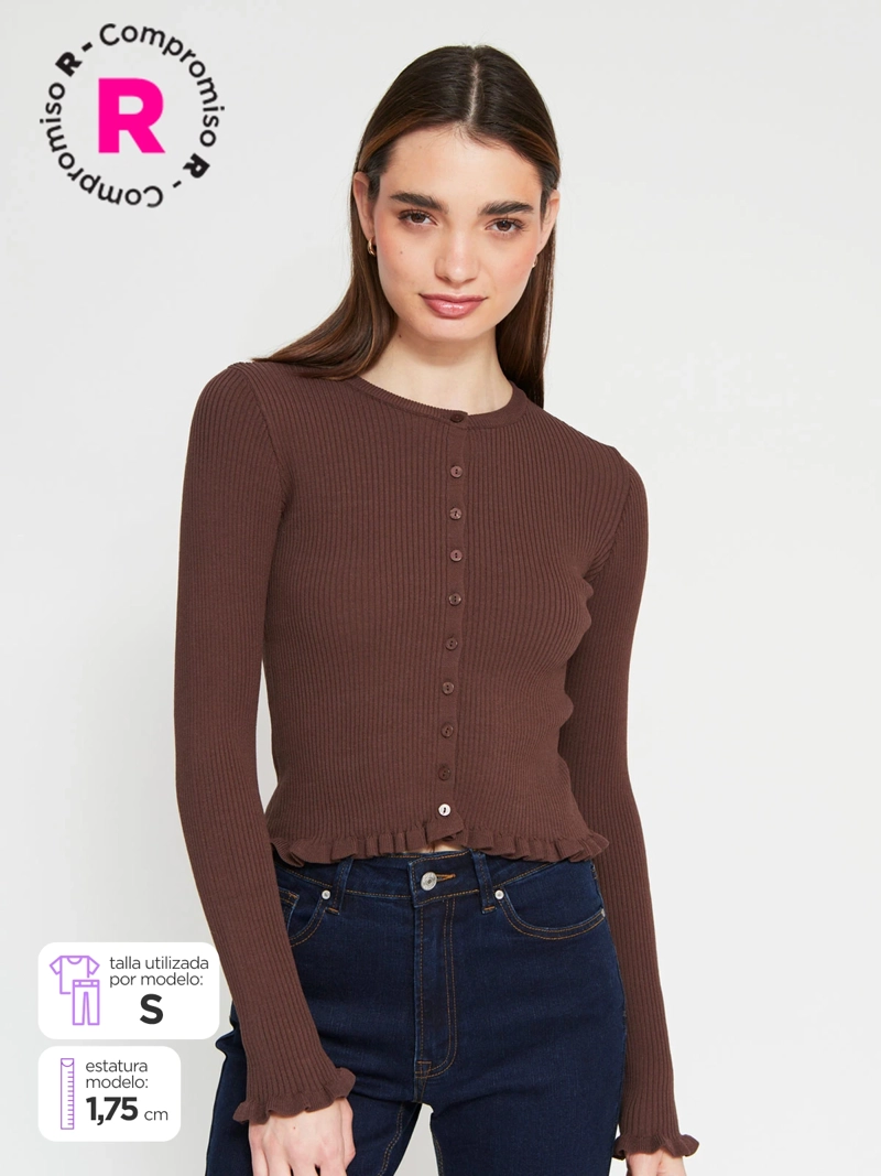 CARDIGAN MUJER INDEX BOTONES - 1
