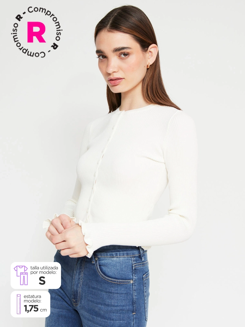 CARDIGAN MUJER INDEX BOTONES - 1