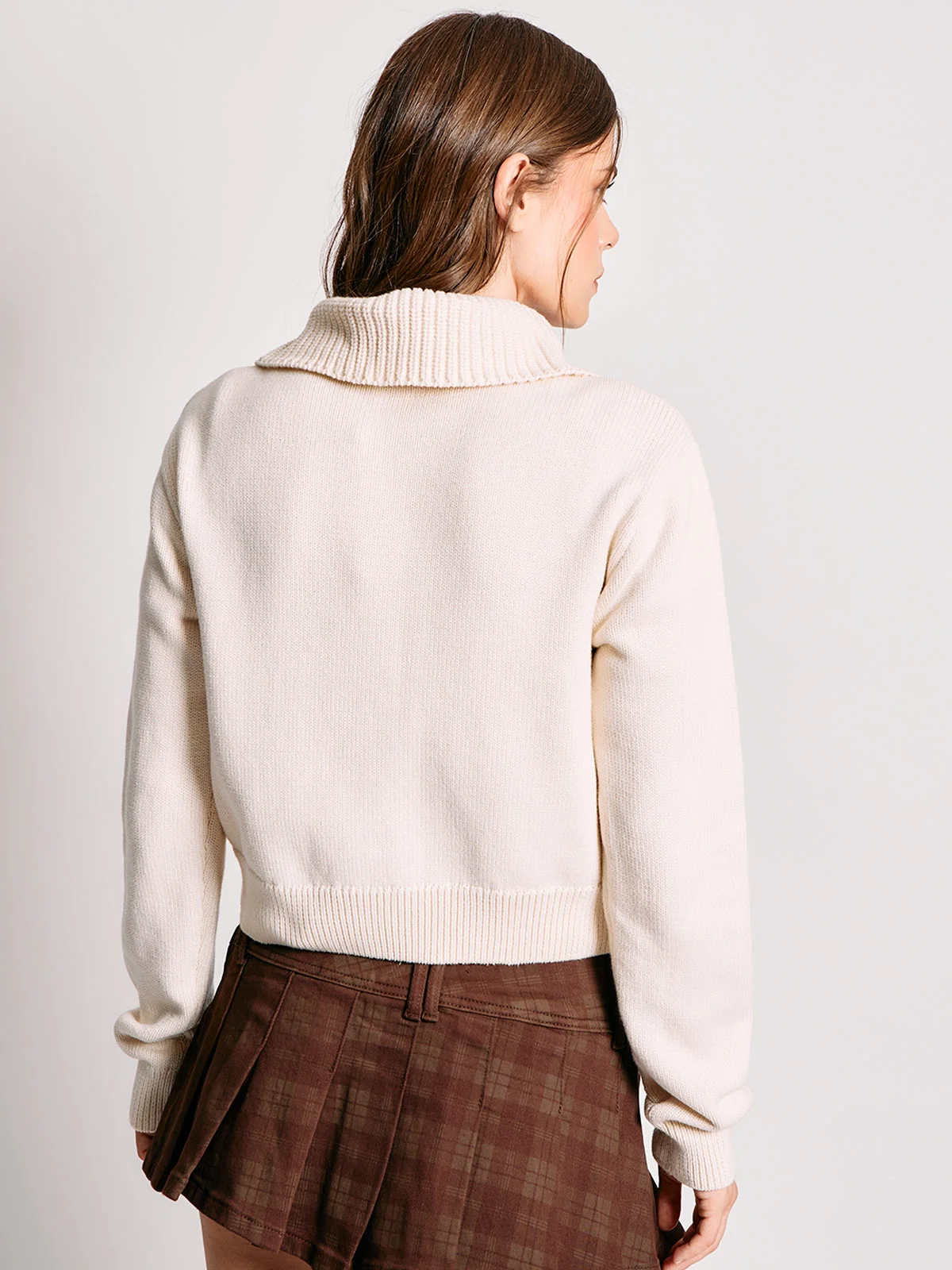 SWEATER MUJER INDEX ALGODÓN MANGA LARGA BÁSICO - 3
