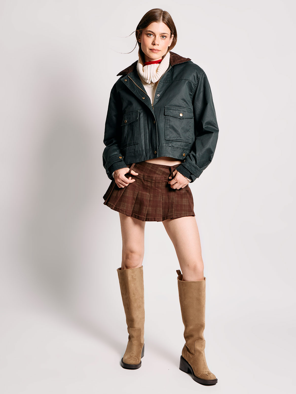 SWEATER MUJER INDEX ALGODÓN MANGA LARGA BÁSICO - 5