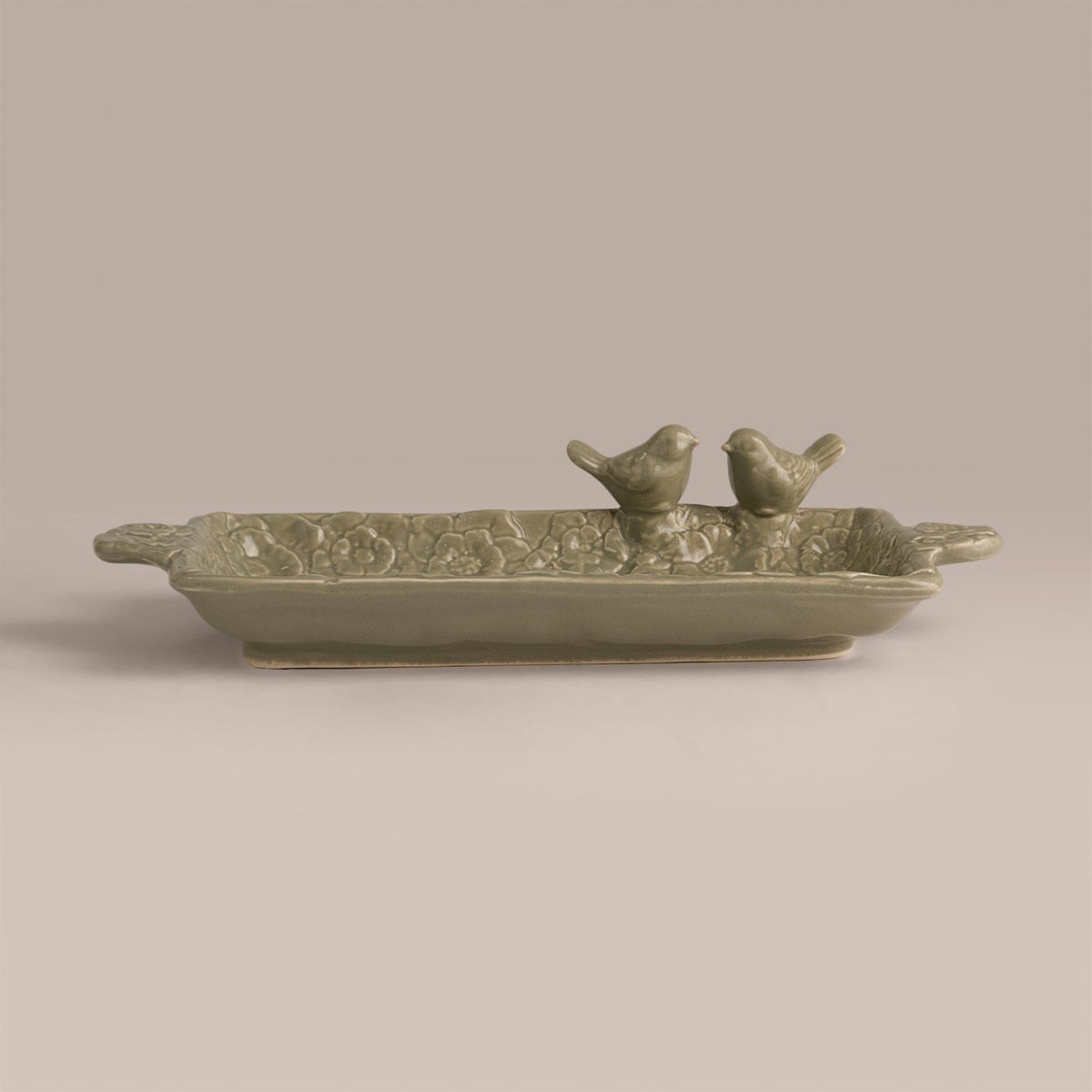 BANDEJA RIPLEY HOME FLOREADA VERDE 29 CM - 2