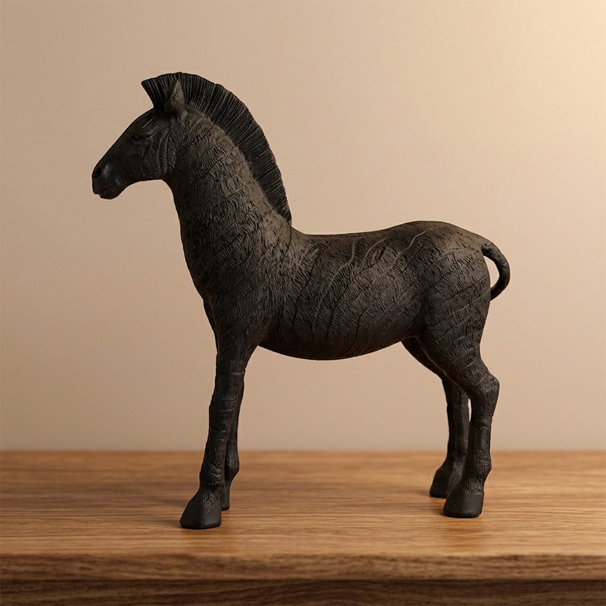 FIGURA DECORATIVA RIPLEY HOME CEBRA NEGRA - 1