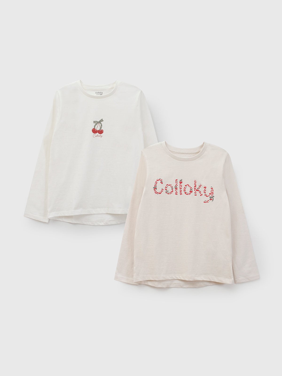 POLERA NIÑA COLLOKY PACK X2 MANGA LARGA - 1