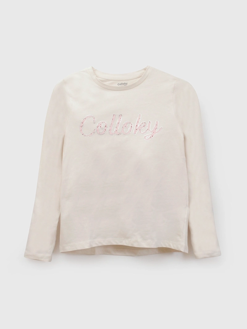 POLERA NIÑA COLLOKY ALGODÓN MANGA LARGA - 1