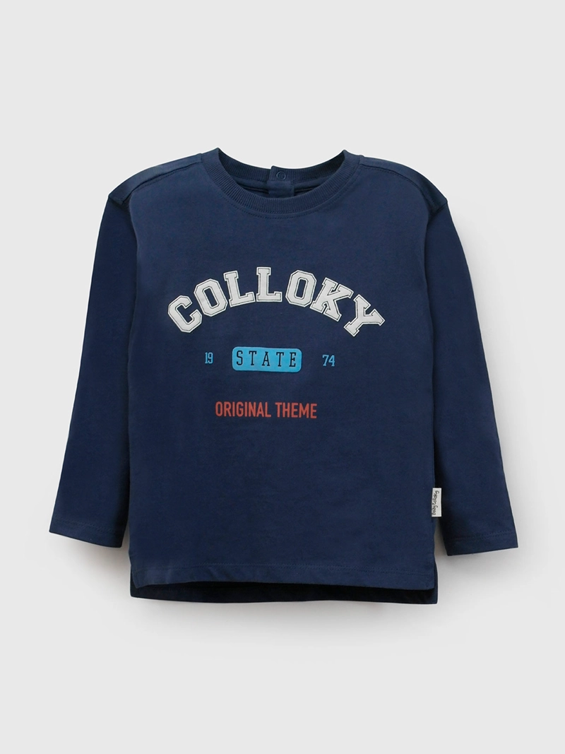 POLERA NIÑO COLLOKY ALGODÓN MANGA LARGA - 1