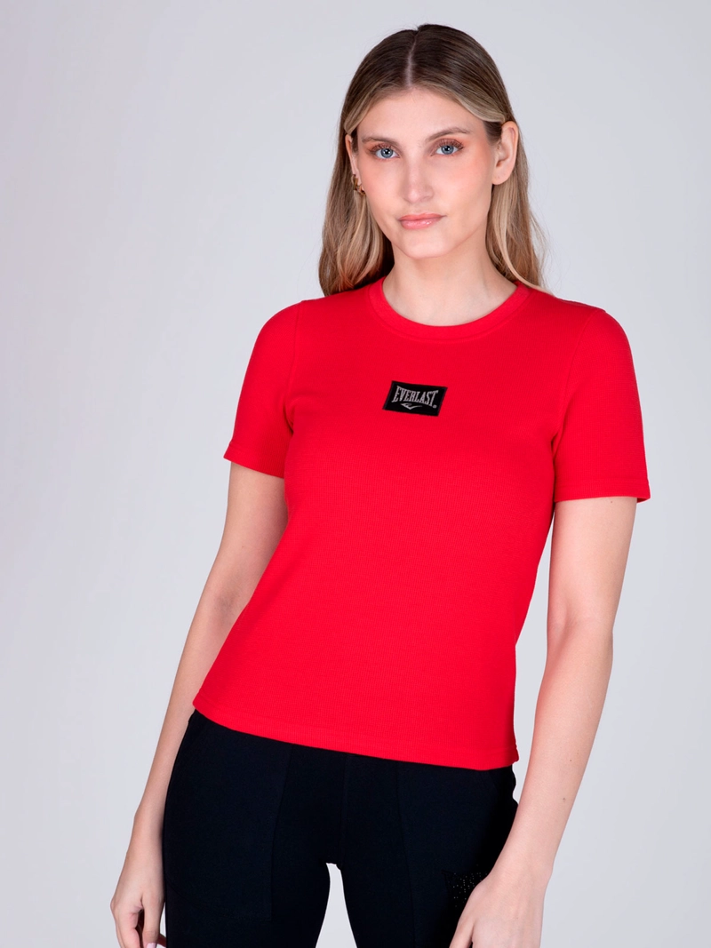 POLERA MUJER EVERLAST ALGODÓN MANGA CORTA - 2