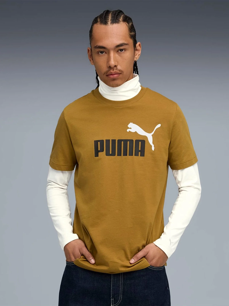 POLERA MANGA CORTA HOMBRE PUMA ESSENTIALS 2 COLOUR LOGO NO.1 - 1
