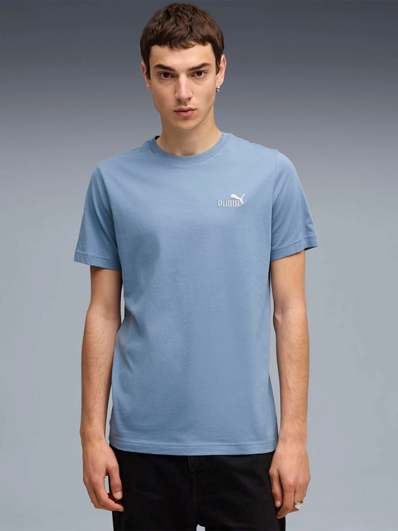POLERA MANGA CORTA HOMBRE PUMA ESSENTIALS 2 COLOUR SMALL LOGO NO.1 - 3