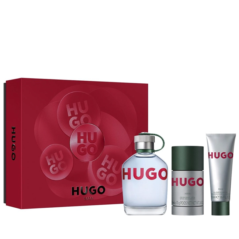 PERFUME HUGO BOSS MAN HOMBRE EDT 125 ML + GEL DE DUCHA 50 ML + DESODORANTE 75 ML - 2