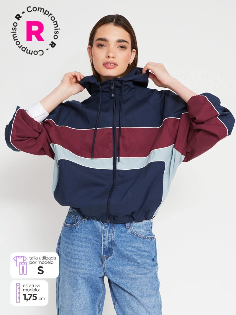 CHAQUETA MUJER INDEX ALGODÓN CORTAVIENTO - 1